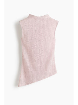 H&M - Women Pink Crinkled Asymmetric Top