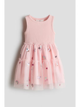 H&M - Girls Pink Tulle-Skirt Dress