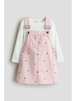 H&M - Girls White 2-Piece Cotton Set