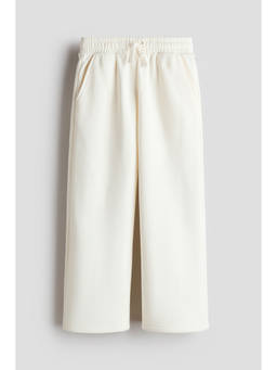 H&M - Boys White Wide Brushed-Inside Joggers