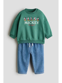 H&M - Boys Blue 2-Piece Printed Set