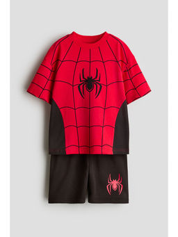 H&M - Boys Red 2-Piece Printed Set