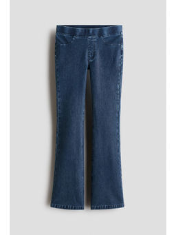 H&M - Girls Blue Flared Denim-Look Jeggings