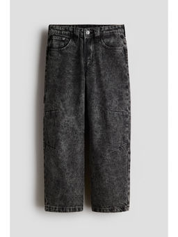 H&M - Boys Grey Baggy Fit Carpenter Jeans