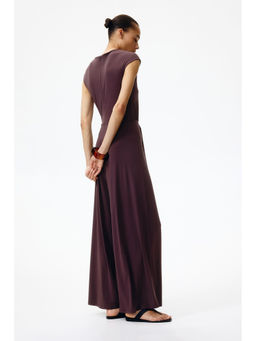 H&M - Women Red Pleat-Detail Jersey Jumpsuit