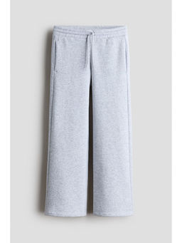 H&M - Girls Grey Brushed-Inside Cotton Joggers