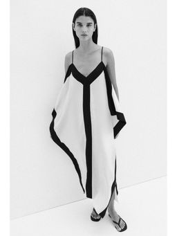 H&M - Women Beige Draped Strappy Dress