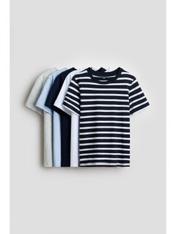 H&M - Boys White 5-Pack T-Shirts