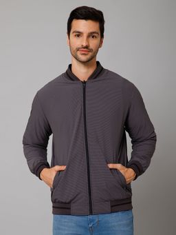 Cantabil - Men Grey Full Sleeve Reversible Jacket