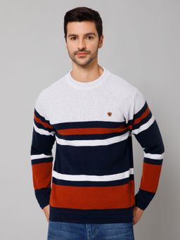 Cantabil - Men Multi Color Full Sleeves Sweater