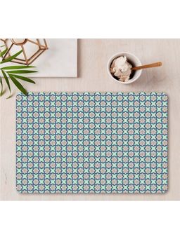 Smartserve - Printed Rectangular MDF Wooden Placemats 11.5 x 17.5 Inch, Set of 4