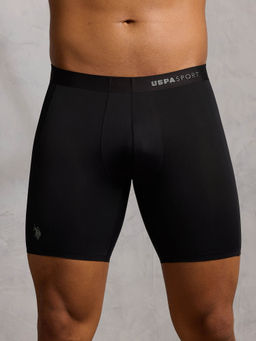 U.S. POLO ASSN. - Black Micro Fibre Seamless Long Trunk