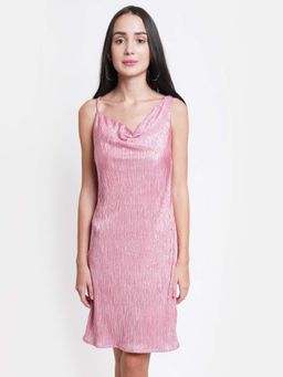 Dodo & Moa - Women Pink Sleeveless Mini Dress