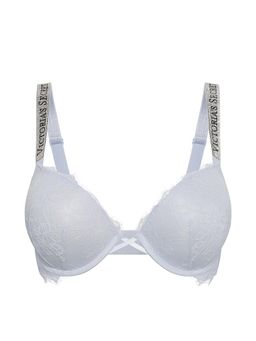 Victoria's Secret - Very Sexy Bombshell Add-2-Cups Shine Strap Rose Lace Push-Up Bra