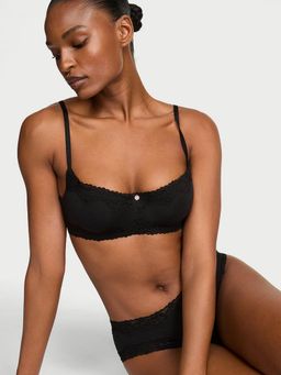 Victoria's Secret - The T-Shirt Cotton Lace-Trim Lightly Lined Balconette Bra