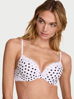 Victoria's Secret - The T-Shirt Perfect Shape Cotton Lace-Trim Push-Up Bra