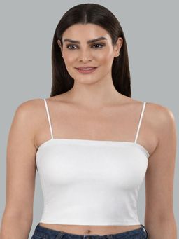 Mod & Shy - Women White Lightly Padded Long Line Bralette Bra