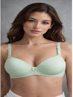 Mod & Shy - Women White Lightly Padded Long Line Bralette Bra