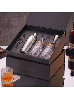 Car-O-Bar - Gift Set Silver Bar Tools with 2 Sippers