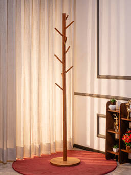 IREKA HOMES - Brown Perch Acacia Wood Coat Hanger