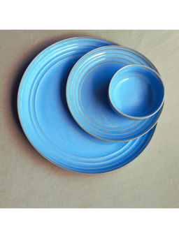 TheYUGO - Blue Coastal Calm Ceramic Dining Set