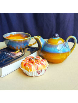 TheYUGO - Blue Handcrafted Solo Kettle & Cup