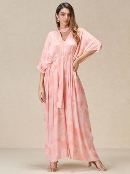 Navyasa By Liva - Peach Live Crepe Jumpsuit