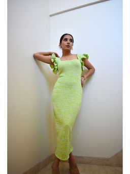 Meko Studio - Green Savannah Midi Dress