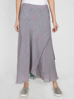 SHAYE - Duo Wrap Skirt - Micro Floral