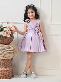 Blabber - Girls Lavender Sequined Dress