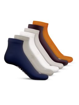 TalkingSox - Multi-Color Bamboo Ankle Length Socks Soft Seamless Socks (Pack of 6)