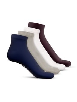 TalkingSox - Multi-Color Bamboo Ankle Length Socks Soft Seamless Socks (Pack of 4)