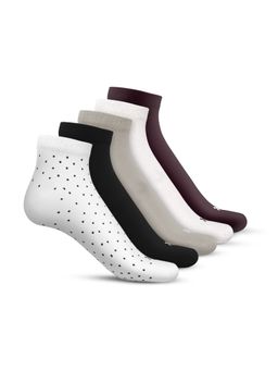 TalkingSox - Multi-Color Bamboo Ankle Length Socks Soft Seamless Socks (Pack of 5)