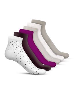 TalkingSox - Multi-Color Bamboo Ankle Length Socks Soft Seamless Socks (Pack of 6)