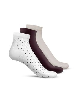 TalkingSox - Multi-Color Bamboo Ankle Length Socks Soft Seamless Socks (Pack of 3)