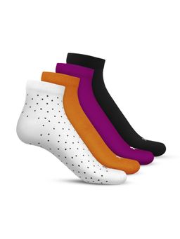TalkingSox - Multi-Color Bamboo Ankle Length Socks Soft Seamless Socks (Pack of 4)