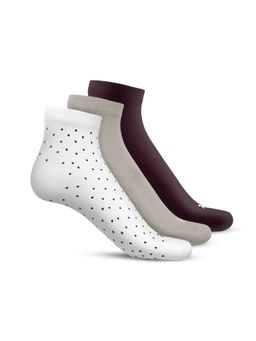 TalkingSox - Multi-Color Bamboo Ankle Length Socks Soft Seamless Socks (Pack of 3)