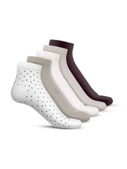 TalkingSox - Multi-Color Bamboo Ankle Length Socks Soft Seamless Socks (Pack of 5)