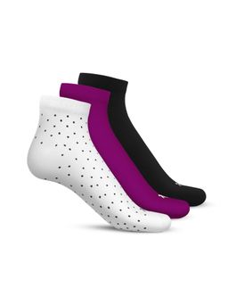 TalkingSox - Multi-Color Bamboo Ankle Length Socks Soft Seamless Socks (Pack of 3)