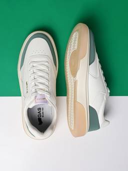GAS - Men Stormtrek White-Green Sneakers