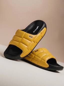 GAS - Men Purostile Yellow Sliders