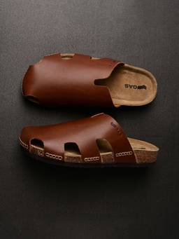 GAS - Men Sballo Tan Coloured Sandals