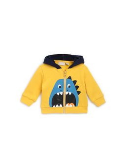 Chicco - Boys Medium Yellow Printed Hoodie