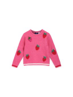 Chicco - Girls Dark Pink Embroidered Pullover