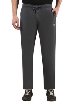 Cantabil - Men Dark-Grey Solid Trackpant