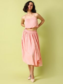 PINACOLADA - Women Pleated Stylish Casual Co-Ord (Set of 2)