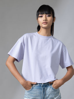 Twenty Dresses by Nykaa Fashion - Purple Kind Of Basic T-Shirt