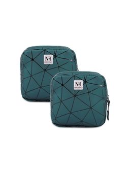 NFI Essentials - Pack of 2 PU Diamond Print Women Portable Sanitary Napkin Pouch
