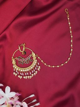 Niscka - 24K Gold Plated Vivah-Bridal Nathiya
