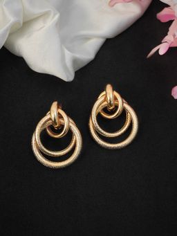Niscka - Gold Concentric Statement Hoops